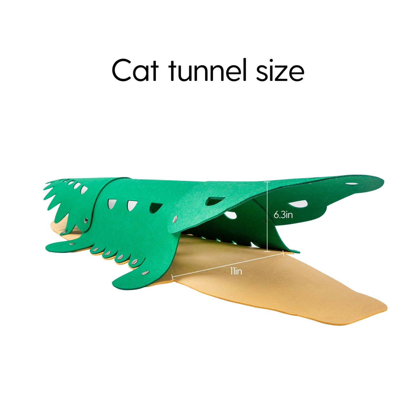 Crocodile-shaped Cat Tunnel