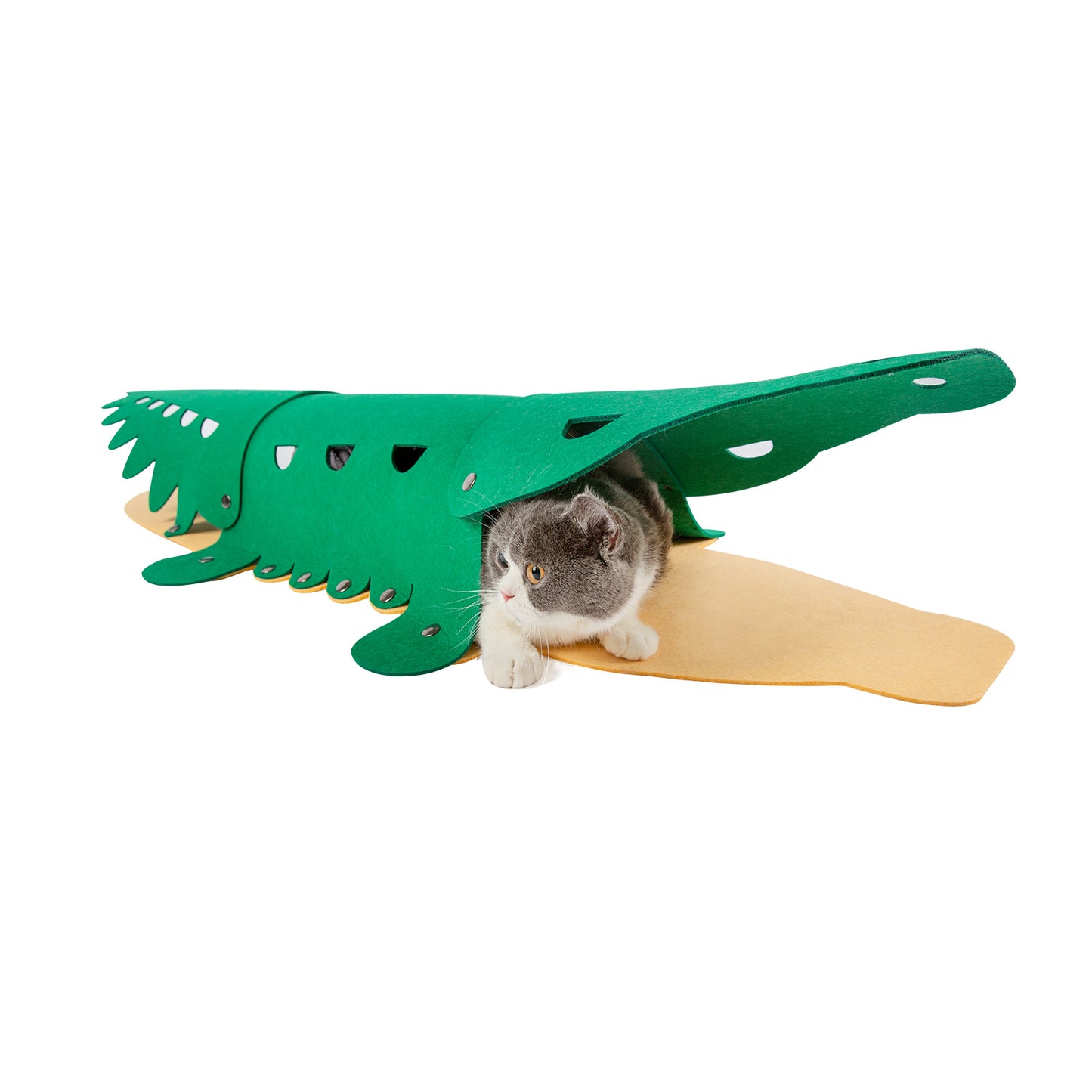 Crocodile-shaped Cat Tunnel