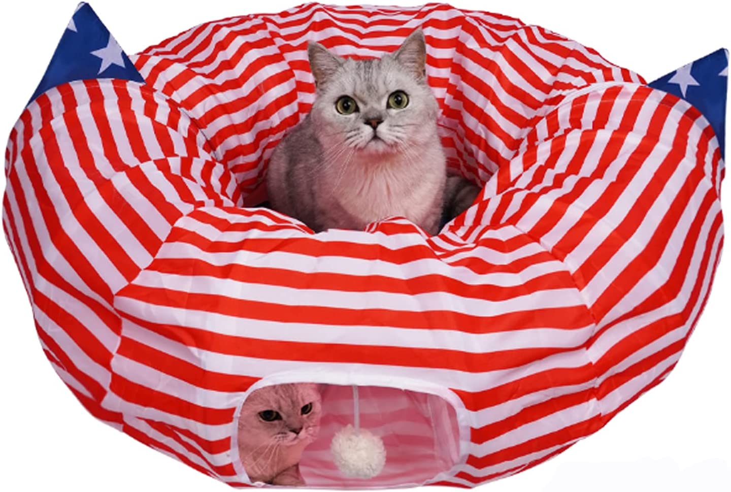 Versatile Cat Tunnel Bed - Multi-Functional 2-in-1 Cat Toy