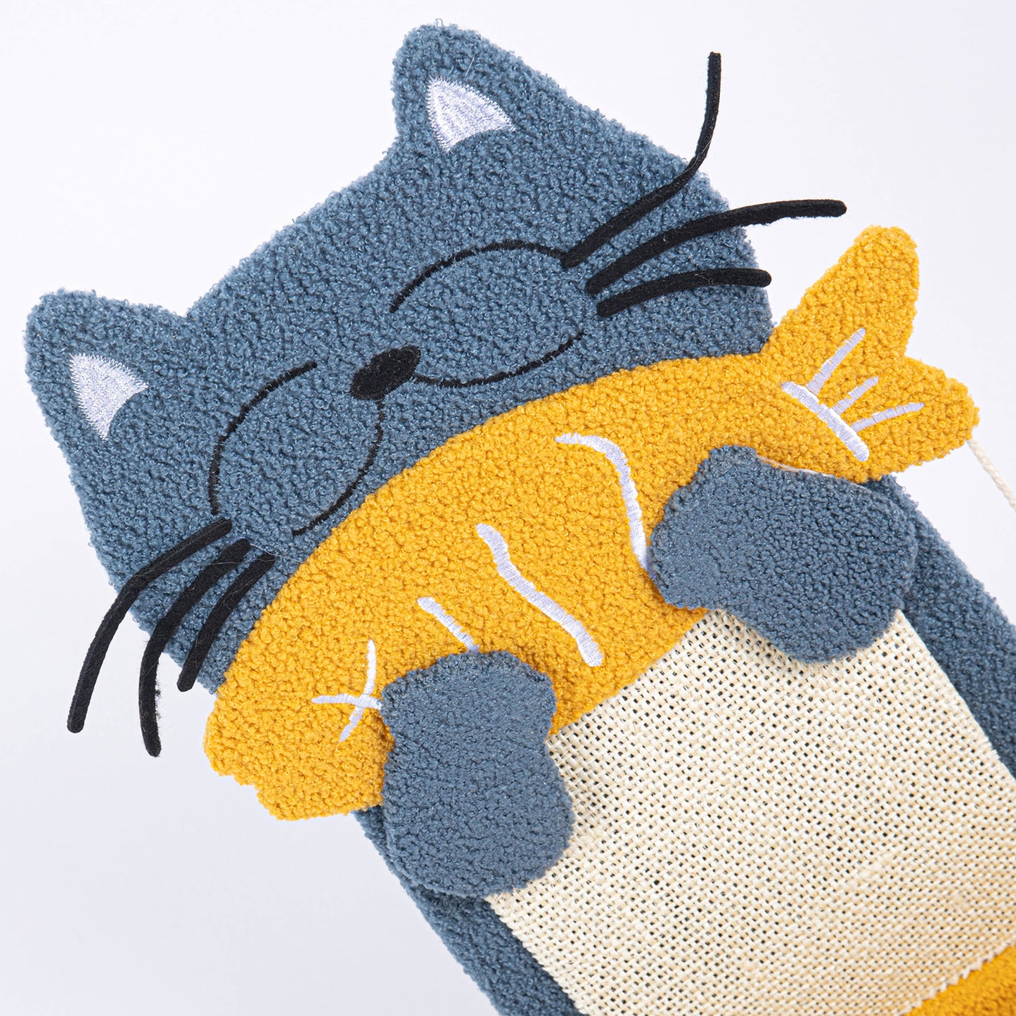 Cute Fish and Cat-shaped Cat Scratch Board with Bed for Happy Felines